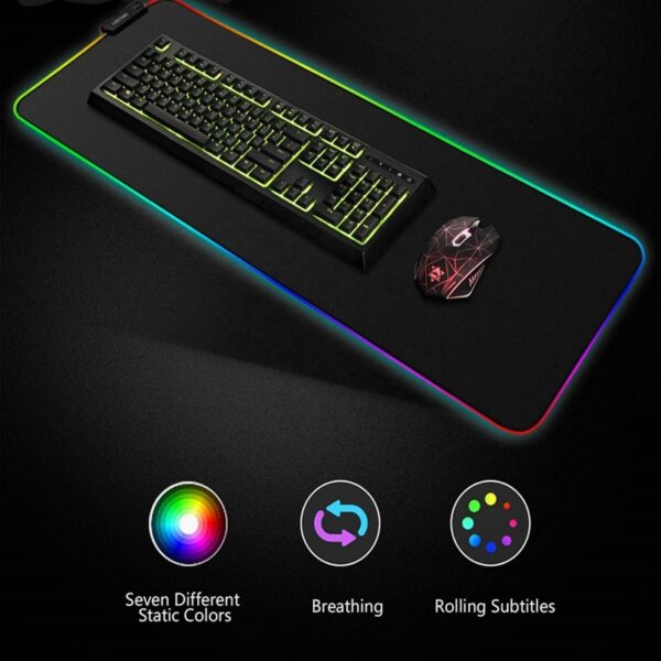 RGB Gaming Mouse Pad With RGB Lights