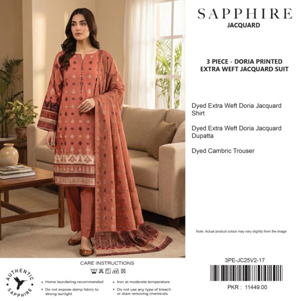 Sapphire Jacquard Vol 02 2026 3 Piece Doria